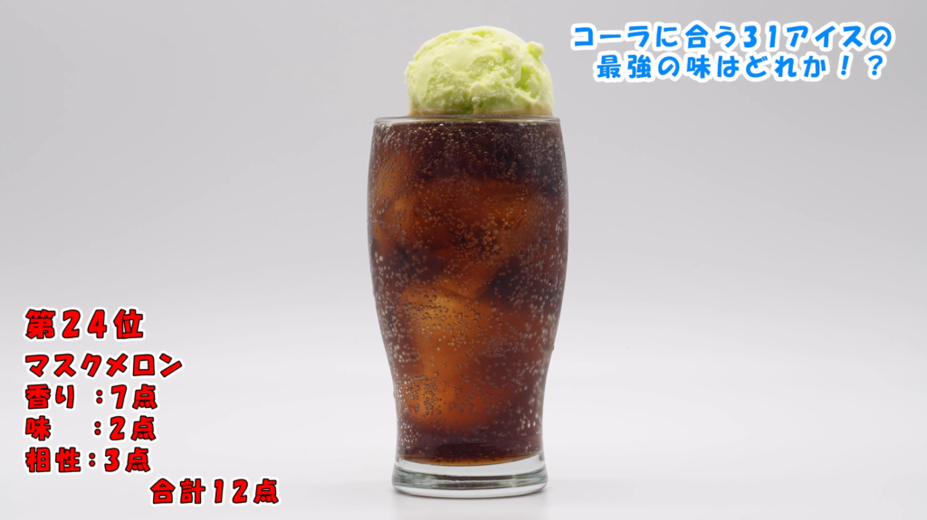 マスクメロンコーラフロート