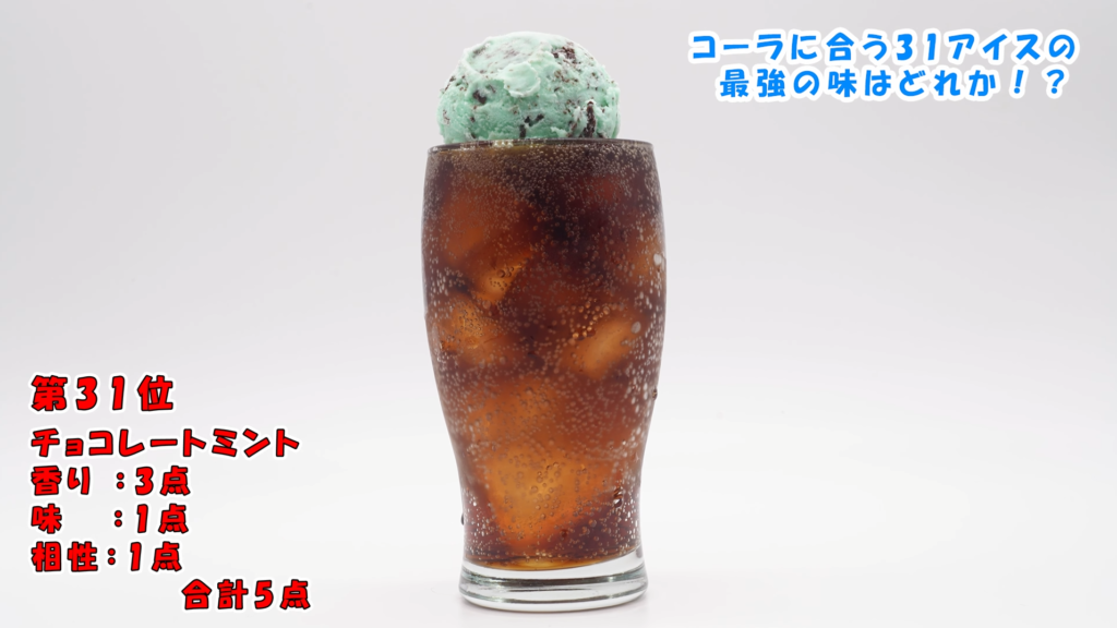 チョコレートミントコーラフロート